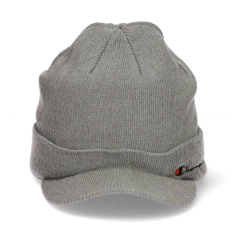 Champion VISORKNITCAP03 Brim Knit Hat Visor Knit Cap Gray, gray,