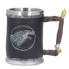 Stainless Steel Liner Mug Resin Decorative Hand Painted Beer Cup