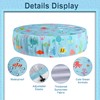 Docuwee Round Pool Cover 71", Foldable Kiddie Solar Cover Fit
