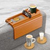 Couch Cup Holder with 2 Cork Coasters | Couch Caddy