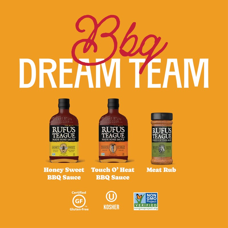 Rufus Teague BBQ Sauce & Rub BBQ Gift Set, Saucin'
