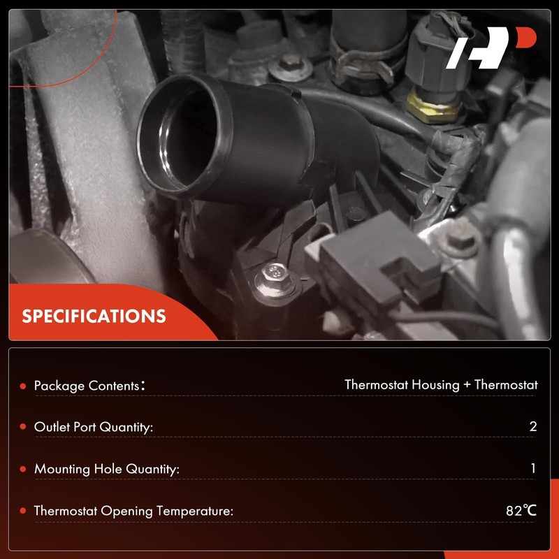 A-Premium Engine Coolant Thermostat Housing Assembly Compatible with Land Rover