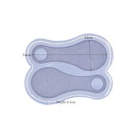 Super Glossy Shopping Cart Token Shaped Silicone Mold for DIY Shopping Trolley Tokens Key Rings for DIY Keychains for Trolley Remover Resin Craft Making