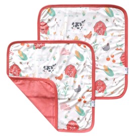 Copper Pearl Baby Security Blanket Set of 2 - Portable Size for Self-Soothing On-The-Go, Ideal Baby Blankets for Boys and Girls, Ultra-Soft, and Gift-Ready Loveys - Farmstead