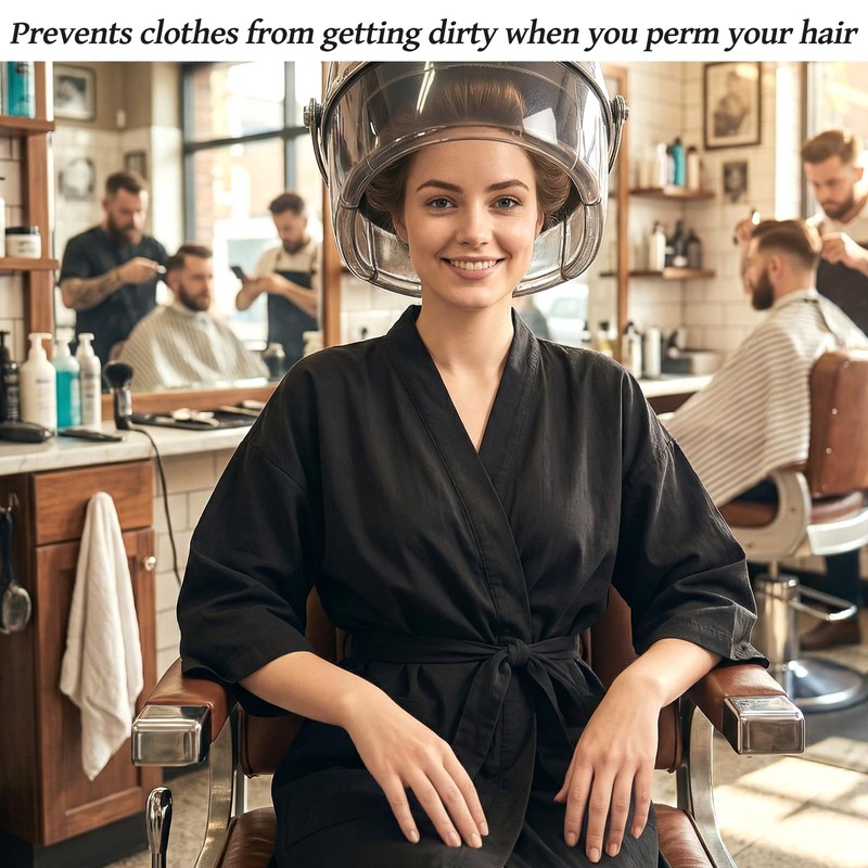 6 Pieces Salon Robes Smock for Clients Waterproof Hair Salon