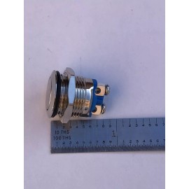 None  2 Pcs Waterproof Metal Push Button for Doorbell Boat Car Horn Speaker Momentary