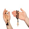 Woodvio - Handmade wooden wall cross, traditional Catholic crucifix