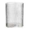 Ribbed Glass Vases for Flowers Clear Flower Vases for Centerpieces