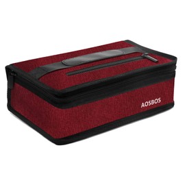 Aosbos - Lonchera aislada pequeña para mujeres y hombres, bolsa de almuerzo compacta suave, mini enfriador térmico para almuerzo, bolsas reutilizables para el trabajo, viajes