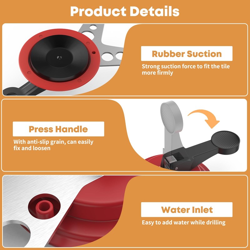 Snowtaros Drill Hole Saw Guide Jig Precision Tool for Clean