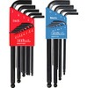 Eklind 13222 Llave Allen Allen de bola hexagonal, 22 piezas,