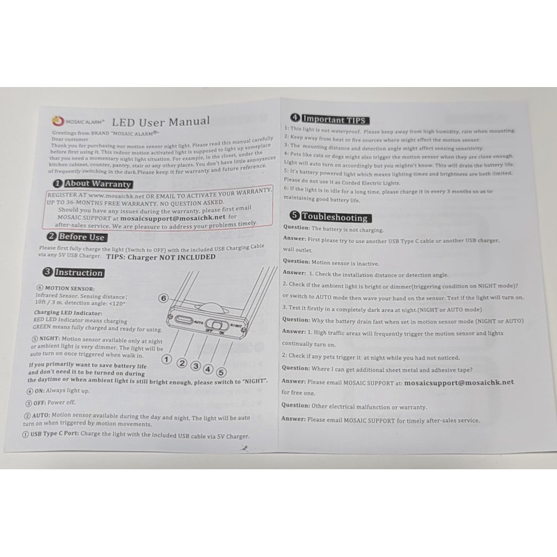 Pack of 2 | Bright 40 LED Motion Sensor Night