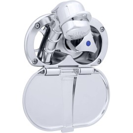 Ambassador Marine Grade Trinidad Transom Shower Cold Only -White & Cup Lid *NEW*