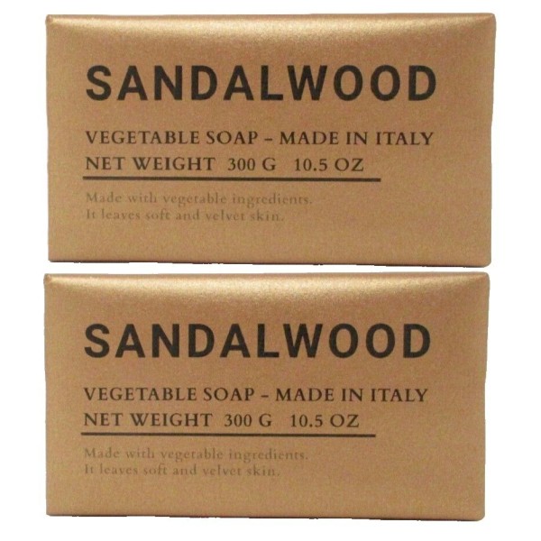Alchimia 2PC ALCHIMIA SANDALWOOD Vegetable Soap Jumbo 10.5 OZ X