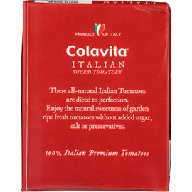 Colavita Italian Diced Tomatoes, Tetra Recart Box, 13.76 Ounce (Pack of 16)