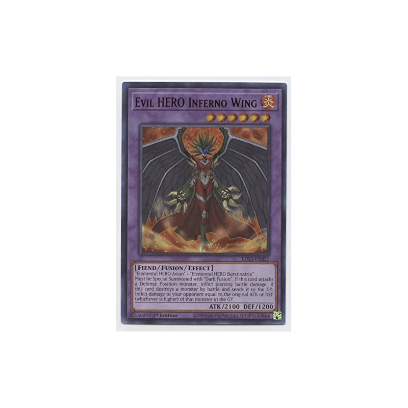 Evil Hero Inferno Wing (Red) - LDS3-EN033 - Ultra Rare