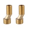Alnicov Two-Pack Brass Shower Faucet Adapters 3/4" To 1/2" S-Type