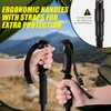 COSTWAY 2 Pack Telescopic Trekking Poles, Portable Aluminum Hiking Sticks,