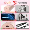 Cordless Curling Iron Rechargeable, 3-in-1 Portable Hair Curler for Travel