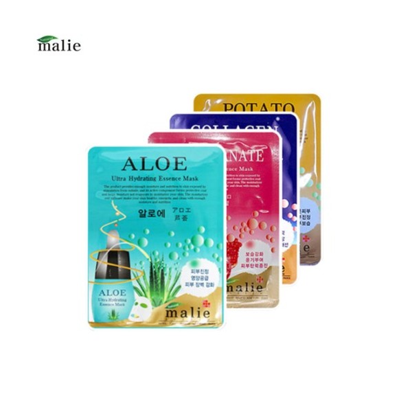 MALIE Ultra Hydrating Essence Mask 20g*100ea, Type 01#$%Type 02:Red Ginseng