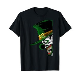 St. Patrick's Evil Clown Leprechaun For Horror Movie Fans T-Shirt