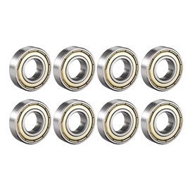 sourcing map 6002ZZ Ball Bearings Sealed Double Shielded Deep Groove Ball Bearing 15 mm x 32 mm x 9 mm Pack of 8