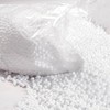 White 1.5 Cubic Booster Bean Bag Small Polystyrene Bead Cavity