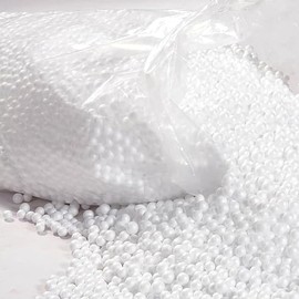 White 1.5 Cubic Booster Bean Bag Small Polystyrene Bead Cavity Insulation Filling Top Up Bean Bag Balls