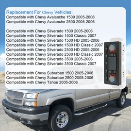 RUIANOMG 599-013 Climate Control Module Compatible with Chevy Silverado Avalanche Tahoe, Sierra Yukon, Escalade 2005-2006, Replace 15855848