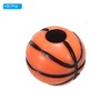 PATIKIL 10mm Orange Acrylic Round Sports Bead, 60 Pack, Craft