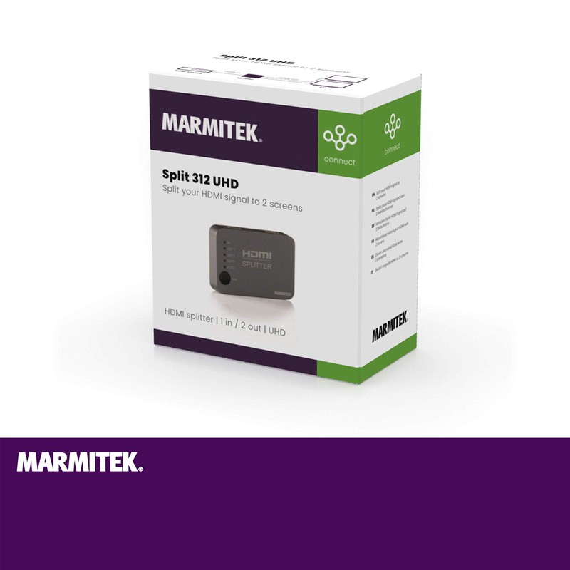 Marmitek Split 312 UHD HDMI Split 312 UHD, HDMI, 480p,576p,720p,1080i,1080p,2160p,