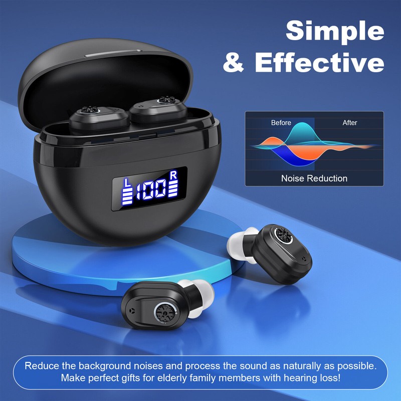 K&FCOPTEE Rechargeable Hearing Aids Hearing Loss Adjustable Digital Sound Amplifiers