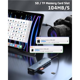 7 in 1 USB C Hub, Discover The oditton USB Adapter, an All in one hub offering 4K HDMI, 100W PD, USB 3.0 Ports, 2 x USB 2.0 Ports and an SD/TF Card Reader