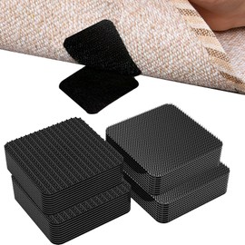 16 pcs Rug Gripper For Carpeted Floor From Rug To Carpet Stop Rug Slipping Rug Grippers 5 x 5 cm Washable Reusable Carpet Non Slip Sticky Grips For Carpeted Stair Sofa Cushion Car Boot Liners