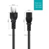 6 Ft AC Power Cord Compatible with Horizon Fitness Treadmills