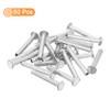 QUARKZMAN Pack of 50 Half Hollow Rivets, 5 mm x