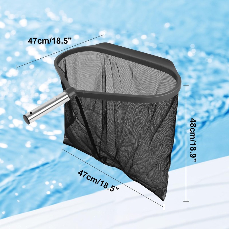 Pool Net Skimmer Heavy Duty, Swimming Pool Leaf Skimmer Net