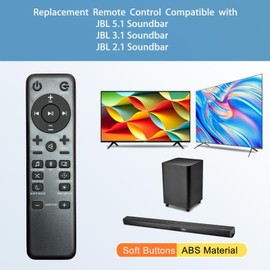 NPTWARCOT Replacement Remote Control Compatible with JBL Soundbar Bar 5.1 3.1 2.1 Soundbar System