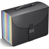 Vanulee File Organiser Box File Folder,13 Pockets Document Organiser Concertina