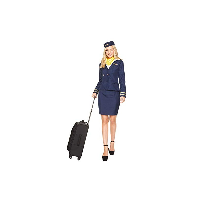 Karnival Costumes Blue Airlines Flight Attendant Women's Costume X-Large 18-20