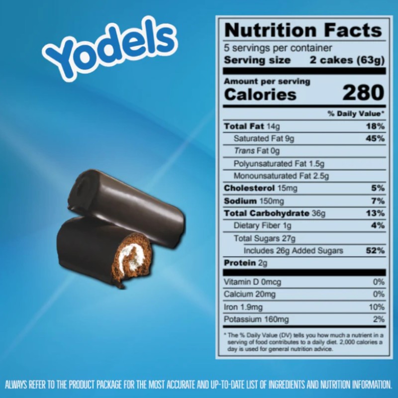 Drake's Cakes Yodels, 10 cakes per box, 11.16 oz of