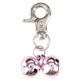 2 Sets Bell Training Charm Pendants Jewelry for Pet Dog Cat Necklace Collar Red