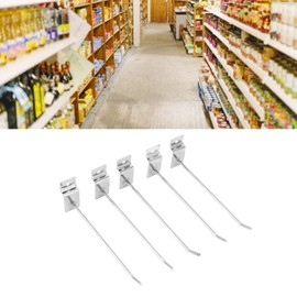 Fdit Slatwall Hooks, Slatwall Panel Hooks Slotted Plate Single Wire Retail Display Metal Slat Wall Garage Storage Tool Organizer