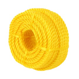Polypropylene Rope - Bright Yellow, 1/4" x 100ft - All-Purpose Utility Rope for Marine, Outdoor, and DIY