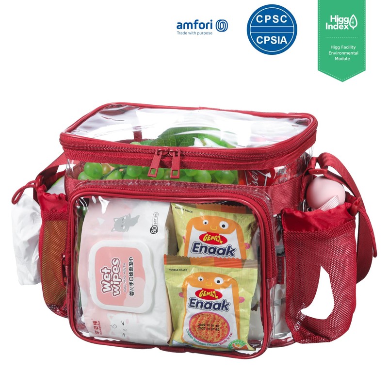 BORMELUN Clear Lunch Bag for Work, Correctional Officer Work shoulder