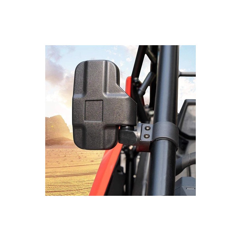 TWOM 1.75"~2" Breakaway Side Mirrors Rear View Mirror Set For