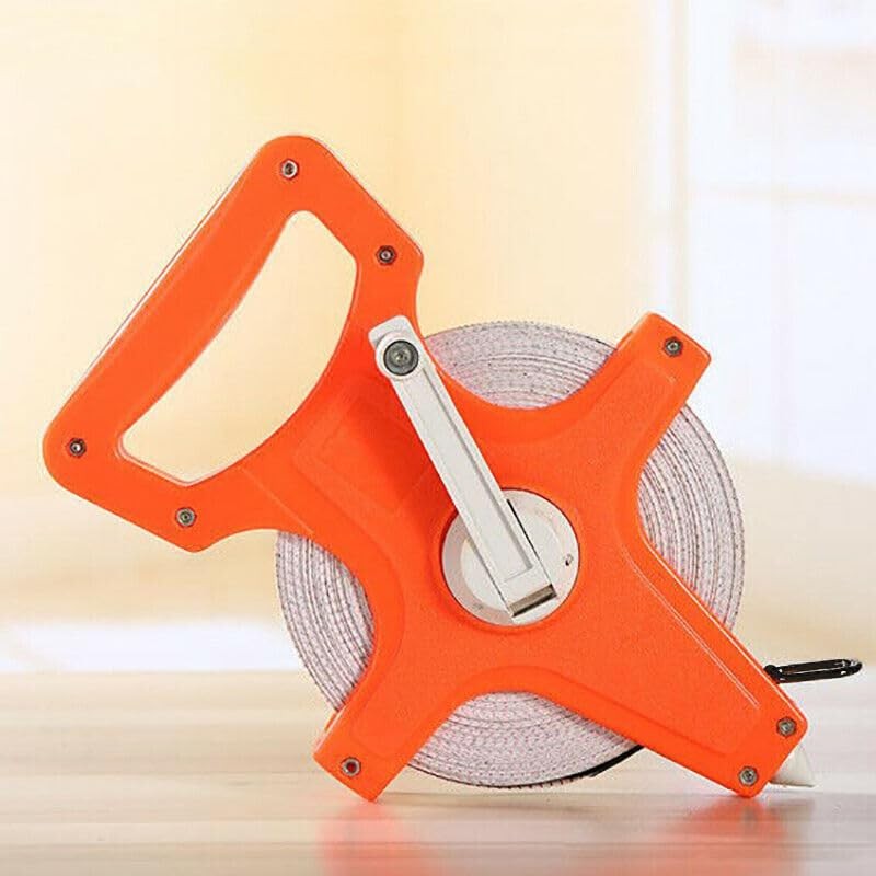 Tape Measure 30M 50M 100M Fiberglass Open Reel Measuring Metric