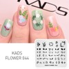 KADS Nail Art Stamp Template Flower Image Plate Stamping Plate for Nail Art DIY Tool for Manicure(FL044)