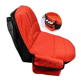 Riding Lawn Mower Seat Cover Compatible with Kubota,Tractor Seat Cover Compatible with Craftsman,for Cub Cadet,for John Deere, for Husqvarna,with Drink Pouch (Medium)