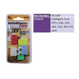 Car Fuses with STATUS LED Practical Pack of 5 ATP Mini 10-30 chiavi - INION